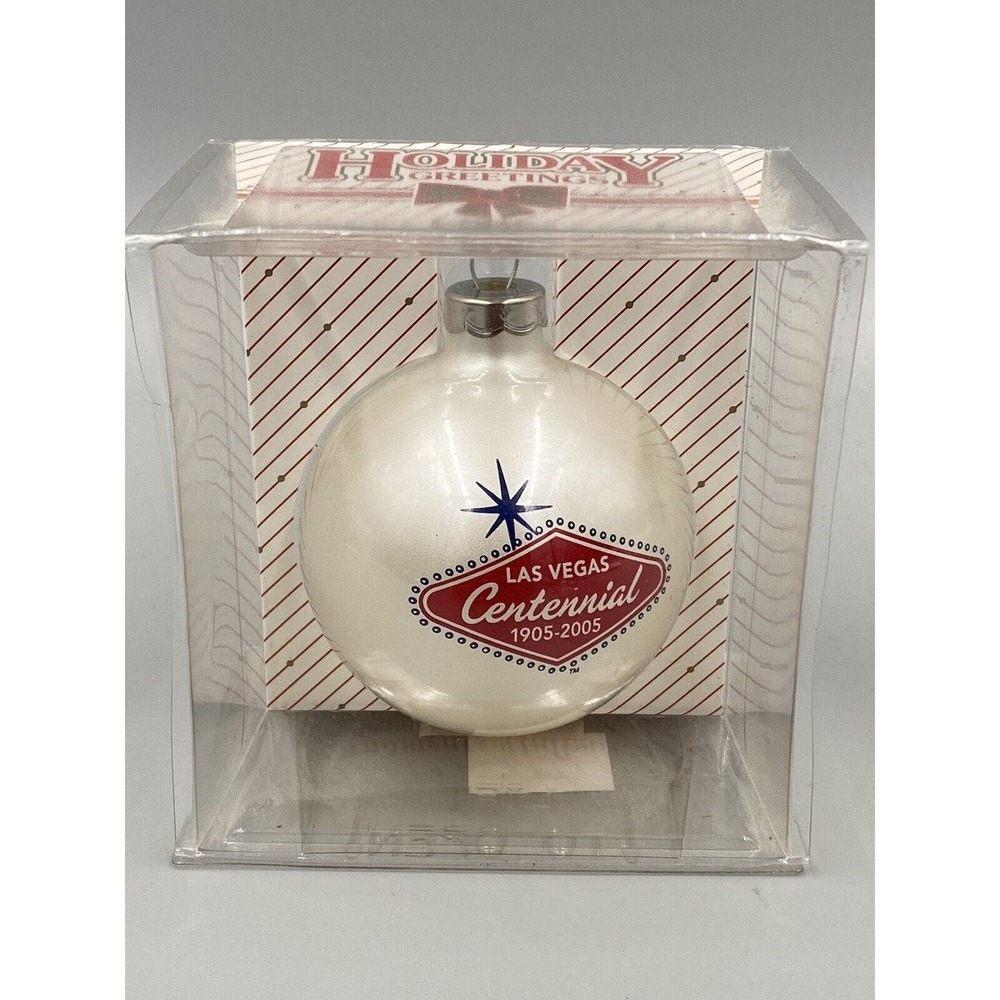 Las Vegas Centennial 1905-2005 Holiday Greetings Christmas Ornament Bulb